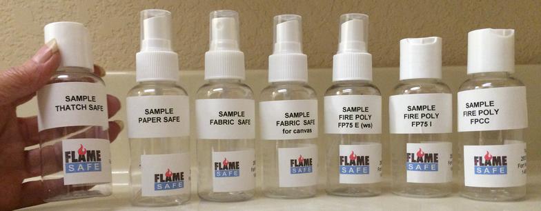 Fire retardant free samples