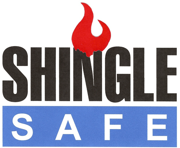 Fire retardant Shingle Safe logo